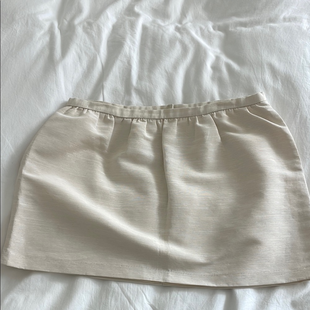 $2! 5 for $10 🔥Erin Fetherston for Target Chic Ivory Metallic Mini Skirt Sz 11